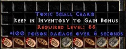 10 x Pack - 100 Poison Damage SC (plain) - East HC Ladder