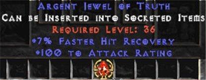 100 Attack Rating / 7% FHR Jewel - Europe HC Ladder