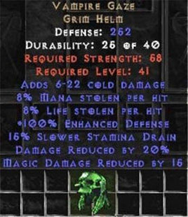 Vampire Gaze 20% DR - Europe Non-Ladder