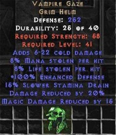 Vampire Gaze 20% DR - Europe Non-Ladder