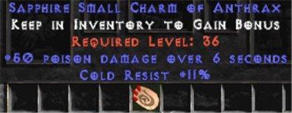 11 Resist Cold w/ 50 Poison Damage SC - East Non-Ladder