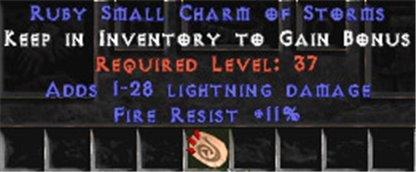 11 Resist Fire w/ 1-28 Lightning Damage SC - East Non-Ladder