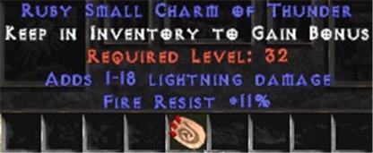 11 Resist Fire w/ 1-18 Lightning Damage SC - East Non-Ladder