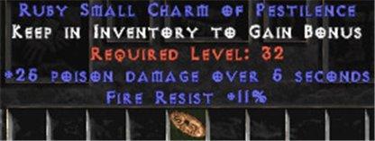 11 Resist Fire w/ 25 Poison Damage SC - West Non-Ladder