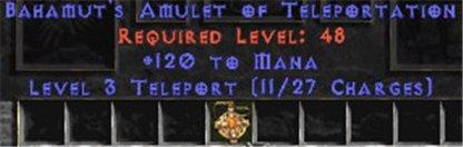 120 Mana & Teleport - East Non-Ladder