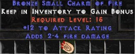 12 Attack Rating w/ 2-4 Fire Damage SC - East Non-Ladder