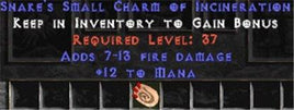 12 Mana w/ 7-13 Fire Damage SC - West Non-Ladder