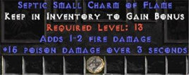 15 Poison Damage w/ 1-2 Fire Damage SC - Europe Non-Ladder