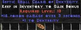 15 Poison Damage w/ 1 Dex SC - West Non-Ladder