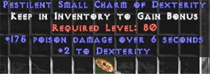 175 Poison Damage w/ 2 Dex SC - Perfect - West Non-Ladder