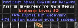 175 Poison Damage w/ 5% FHR SC - Perfect - East Non-Ladder