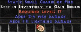 1-11 Lightning Damage w/ 2-4 Fire Damage SC - East HC Ladder