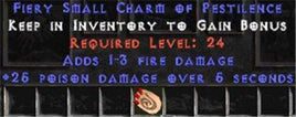 1-3 Fire Damage w/ 25 Poison Damage SC - East HC Ladder