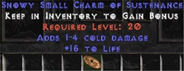 1-4 Cold Damage w/ 15 Life SC - West Ladder