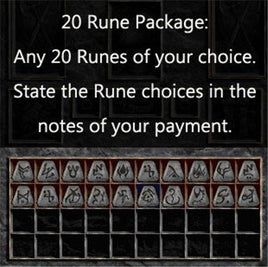 3. Multiple Rune Package 20 x Any Runes - East Non-Ladder