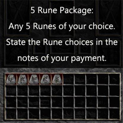 1. Multiple Rune Package 5 x Any Runes - East Ladder