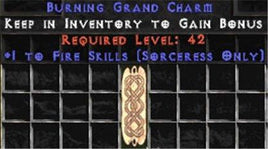 Sorceress Fire Skills GC (plain) - Europe Non-Ladder