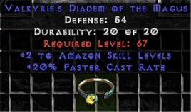 +2 Amazon Skills/20% FCR Diadem/Tiara/Circlet - Europe HC Ladder