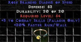 +3 Paladin Combat Skills/30% FRW Diadem/Tiara/Circlet - East Ladder