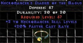 +2 Necromancer Skills/20% FCR Diadem/Tiara/Circlet - East Ladder