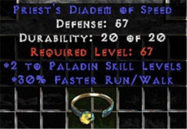 +2 Paladin Skills/30% FRW Diadem/Tiara/Circlet - East Ladder