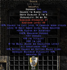 Dream Kite Shield - 20 Res/20-29% FHR/12-25% MF/150-220 Def - Europe Non-Ladder