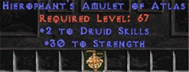 Druid Amulet - 2 All Dru Skills & 30 Str - Europe Non-Ladder