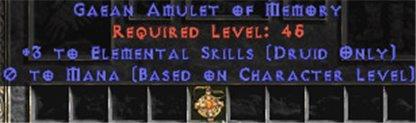 Druid Amulet - 3 Elemental & 0.75 MPL - Europe Non-Ladder