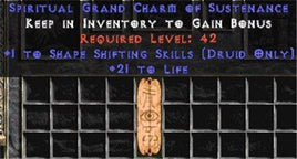 Druid Shape Shifting Skills w/ 21-29 Life GC - Europe Non-Ladder