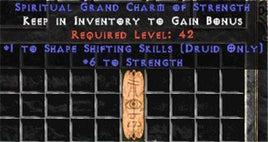 Druid Shape Shifting Skills w/ 6 Str GC - Europe Non-Ladder