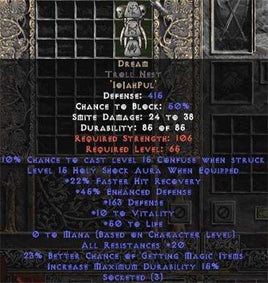 Dream Troll Nest - 20 Res/20-29% FHR/12-25% MF/150-220 Def - Europe Non-Ladder