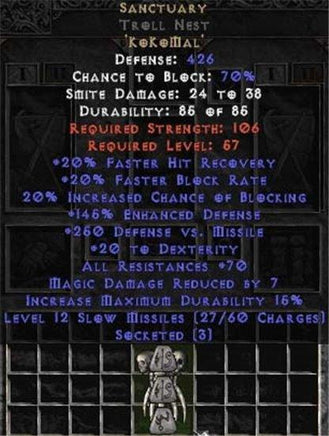 Sanctuary Troll Nest - 70 Res & 175% ED - Perfect - East Non-Ladder