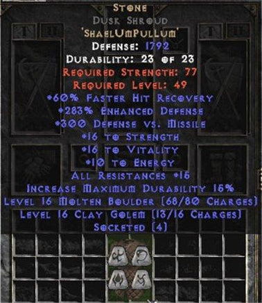 Stone Dusk Shroud - 265-289% ED - Europe Non-Ladder