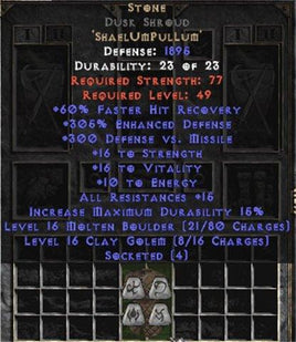 Stone Dusk Shroud - 305% ED - Perfect - Europe Non-Ladder