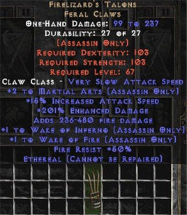 Firelizard's Talons - Ethereal - Europe Non-Ladder