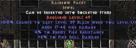 Rainbow Facet - @ Level-Up & +5/-5 Fire - Perfect - East Non-Ladder