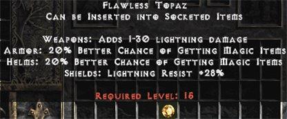 Flawless Topaz - Europe Non-Ladder