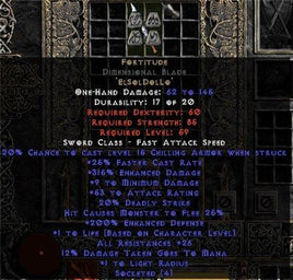 Fortitude Dimensional Blade - 25-29 Res & 1.5 Life - Europe Non-Ladder