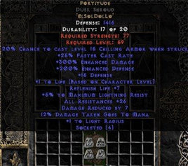 Fortitude Dusk Shroud (non-sup) - 25-29 Res & 1-1.375 Life - Europe Non-Ladder