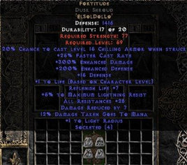 Fortitude Dusk Shroud (non-sup) - 25-29 Res & 1.5 Life - Europe Non-Ladder