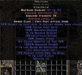 Fortitude Phase Blade - 25-29 Res & 1.5 Life - Europe Non-Ladder