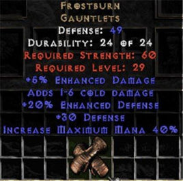 Frostburn - 49 Def, 20% ED - Perfect - Europe Non-Ladder