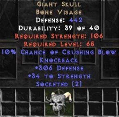 Giant Skull - 2 Sockets - Europe Non-Ladder