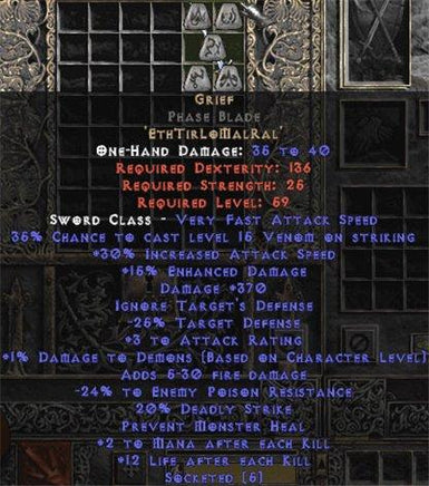 Grief Phase Blade - 30-34% IAS & 370-399 Damage - Europe Non-Ladder