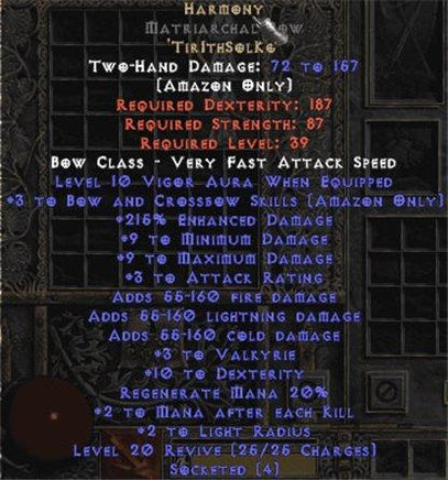 Harmony Matriarchal Bow - 3 B&C - 200-259% ED & 6 Valk - Europe Non-Ladder