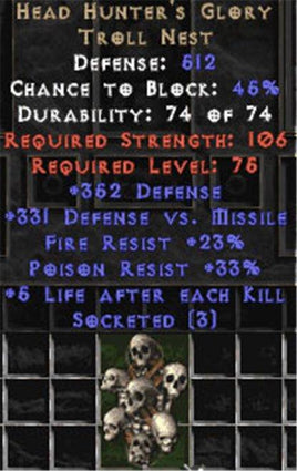 Head Hunter's Glory - 3 Sockets - Europe Non-Ladder