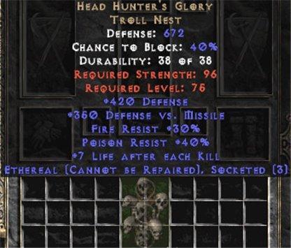 Head Hunter's Glory - Ethereal - 3/40/40/420/350/7 - Perfect - Europe Non-Ladder