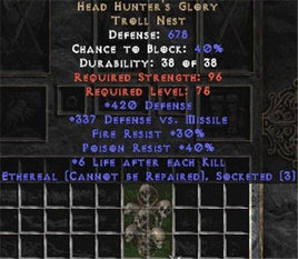 Head Hunter's Glory - Ethereal - 3/40/40/420 - Europe Non-Ladder