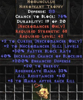 Homunculus - 200% Edef - Perfect - Europe Non-Ladder