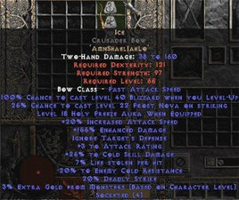 Ice Crusader Bow - 140-189% ED & 30% CSD - Europe Non-Ladder